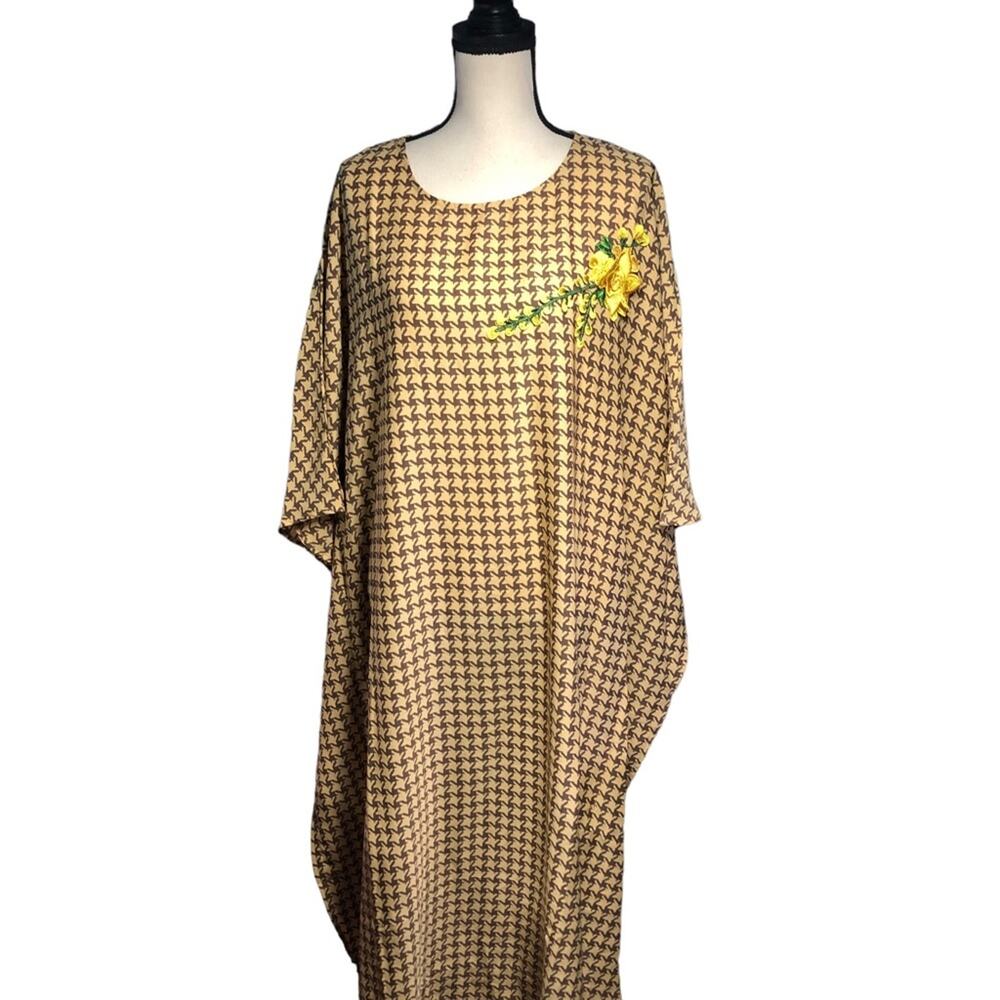 Floral abstract kaftan Large